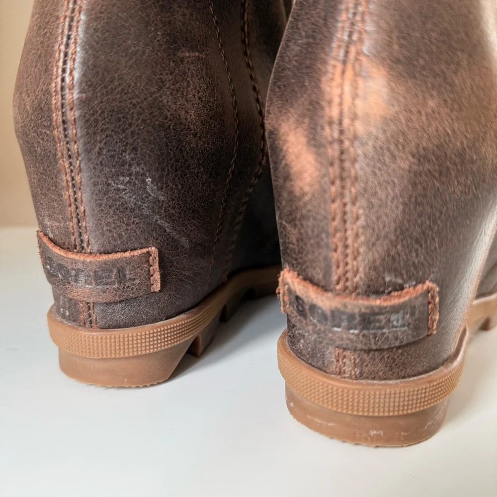 SOREL Joan of Arctic Wedge II Waterproof Leather Boots - Women's 9.5 - Picture 11 of 12